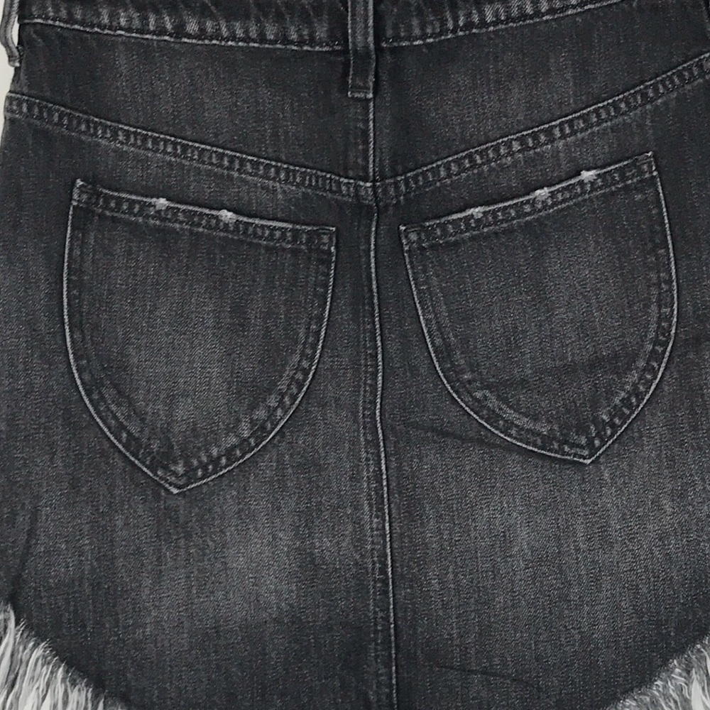 Free People Bailey Denim Mini Skirt in Maverick - Picture 7 of 11
